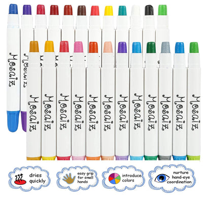 24 Colors Washable Twist Sticks Water Based Face Paint Kit