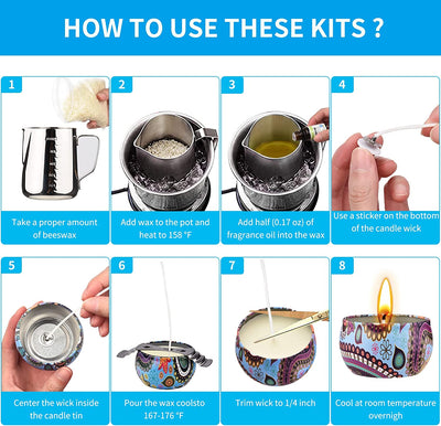 candle making kit, Item Dimensions 8.46 x 5.11 x 6.49 inches