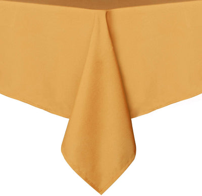 60" x 84" Rectangular Tablecloth, (Gold)