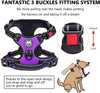 Reflective Adjustable No Pull Pet Harness, Purple (S)