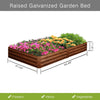 8'x4'x1' Brown Rectangle Raised Planter Kit