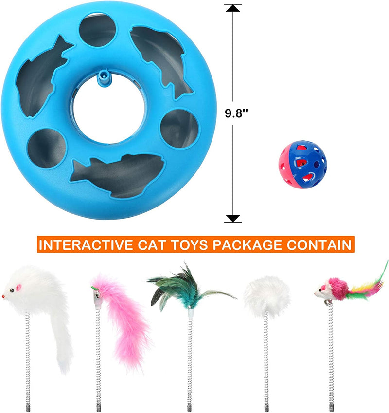 3 in 1 Pets Toys for Indoor,blue color