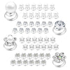 Set of decorative spirals for hair 48 pieces, 4 styles