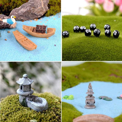 Set of 23 Garden Accessories for Decoration of Micro Landscape