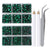 6400 Pieces Champagne Hotfix Rhinestones, Emerald color