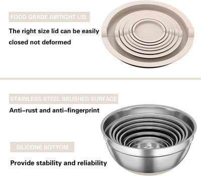 Mixing Bowls with Airtight