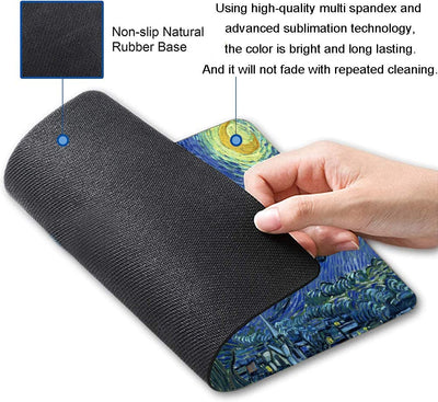 Non-Slip Small Mouse Pad - Color: Van Gogh Starry Night