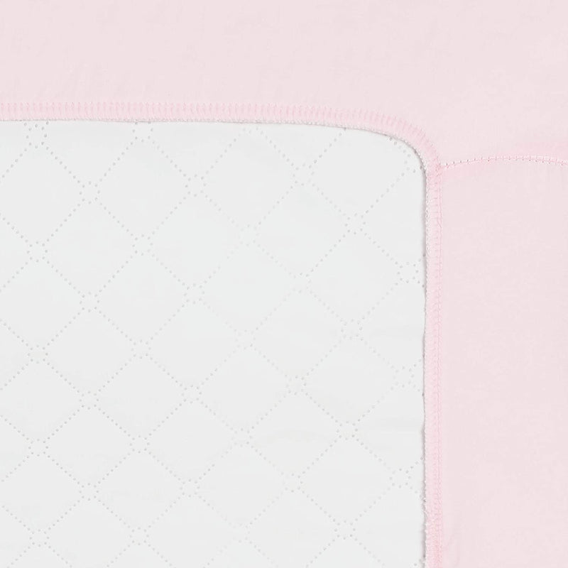 Fitted Microfiber Crib Sheet, Pink Quilted