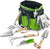 7 Piece Sturdy Stainless Steel Garden Tool Set with Wooden Handle