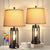 Set of 2 Table Lamps with USB Ports, 3-Way Dimmable Touch  -  Bulbs Included