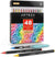 48 colors, watercolor markers with flexible nylon brush tips