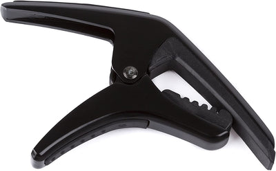 Capo for guitars, (black), 6 x 4 x 1.25 inches