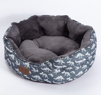 Medium bed washable, non-slip, Colour: Gray dinosaur