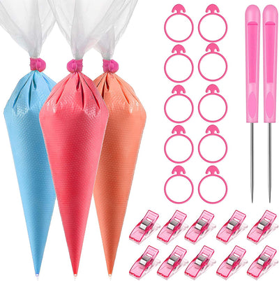 122 Pieces Cookie Decorating Tools, (Pink, 14 Inch)