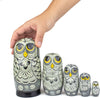 Russian Nesting Dolls, (5 Owl Dolls)