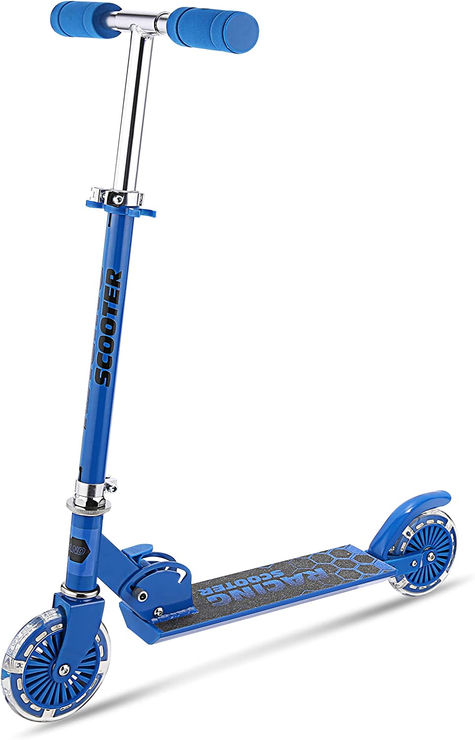 Children's scooter Blue wheels with LED light