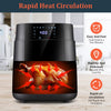 Air Fryer, 5 Quart 170°F to 400°F with Digital Touch Screen