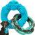 chew toys, non-toxic natural rubber and nylon, double ring Green