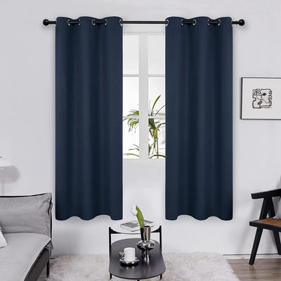 Window Curtain Navy Blue 42Wx84L Inch 1 Panel