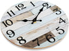 Silent 10 Inch Battery Operated Wooden Wall Clock,