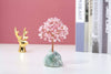 Natural Rose Quartz Crystal Tree For Decoration