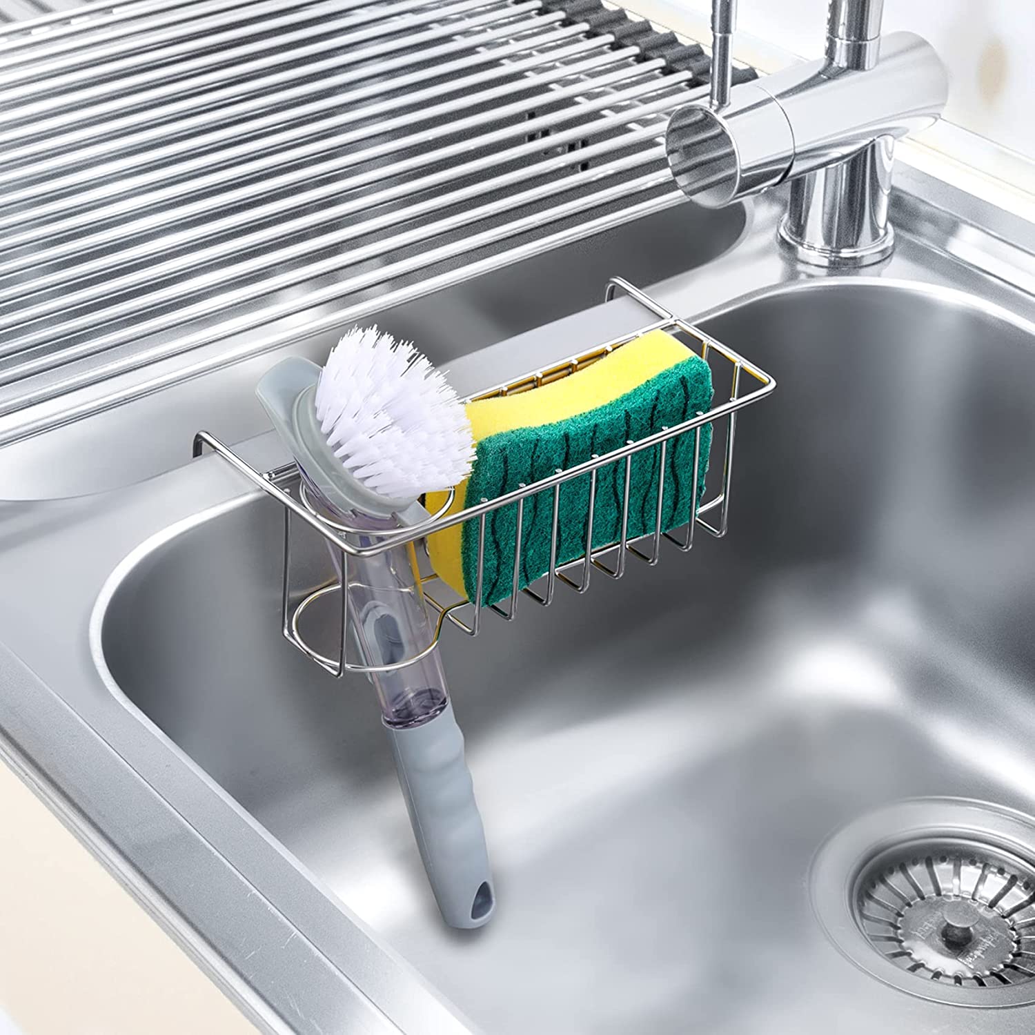 2-in-1 Sponge Holder for Kitchen Sink