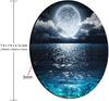 Round Mouse Pad Waterproof 7.9" x 0.12" Blue ocean