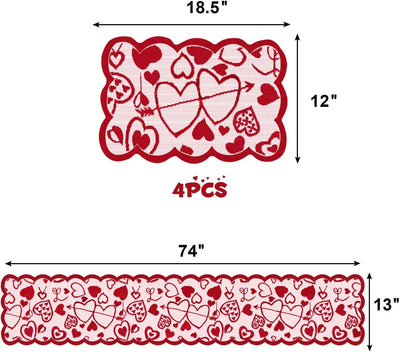 Valentine's Day Placemats 13" x 72"