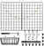 2 Pack Office Wall Grid Wire Panels 12.2" x 16.5"