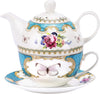 English Rose Porcelain Teapot Set,Tea for One Set