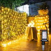 net mesh lights, 8 modes, 200 bubbles (9.8'x6.6', warm white)