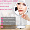 Rechargeable led light makeup mirror, with 8 '' magnifying glass