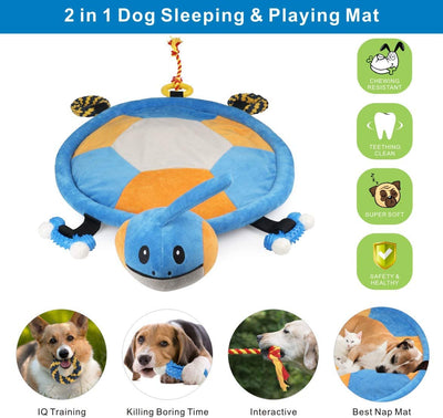 Dog Play Mat, Color: Light Blue, 10.91 x 7.29 x 6.38 inches