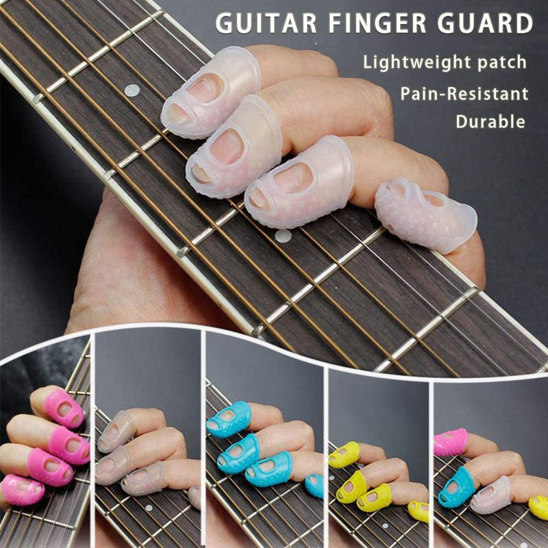 5 Sizes Guitar Finger Tip Protector (Clear)