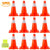 12-Pack 18-Inch Traffic Cones, Parking Safety Cones