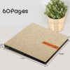 Large Photo Album, Brown (11x10.6", Black Pages)