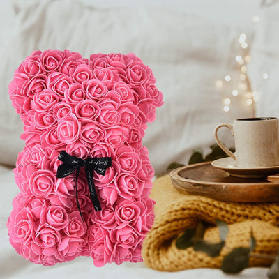 Pink teddy bear ideal for Valentine's Day, color: pink