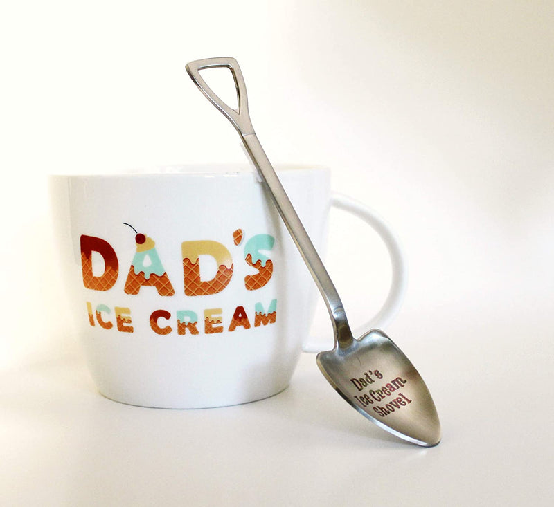 Dad's Ice Cream Bowl and Scoop Engraved, Dad