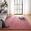 Shaggy Fluffy Area Rug for Bedroom, 3' x 5', (Blush)