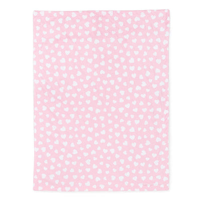 Reversible Soft Blanket, Large (Pink Hearts)