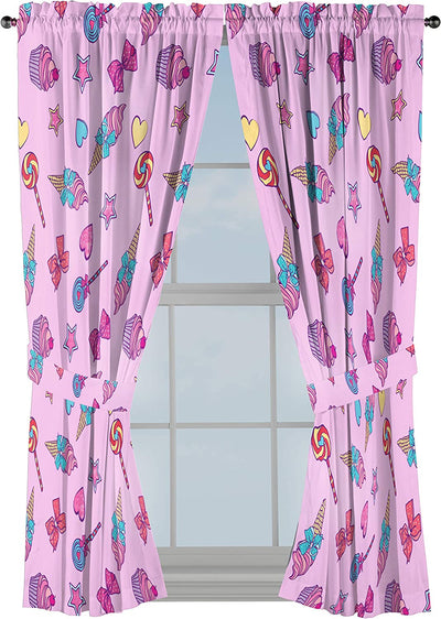 Curtain Set of 4 63 Inch - Beautiful Room Decor and Easy