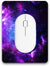 Mini Waterproof Mouse Pad - Color: Blue Purple Nebula