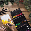 76 Colored Pencils and Sketchbook Drawing Kit