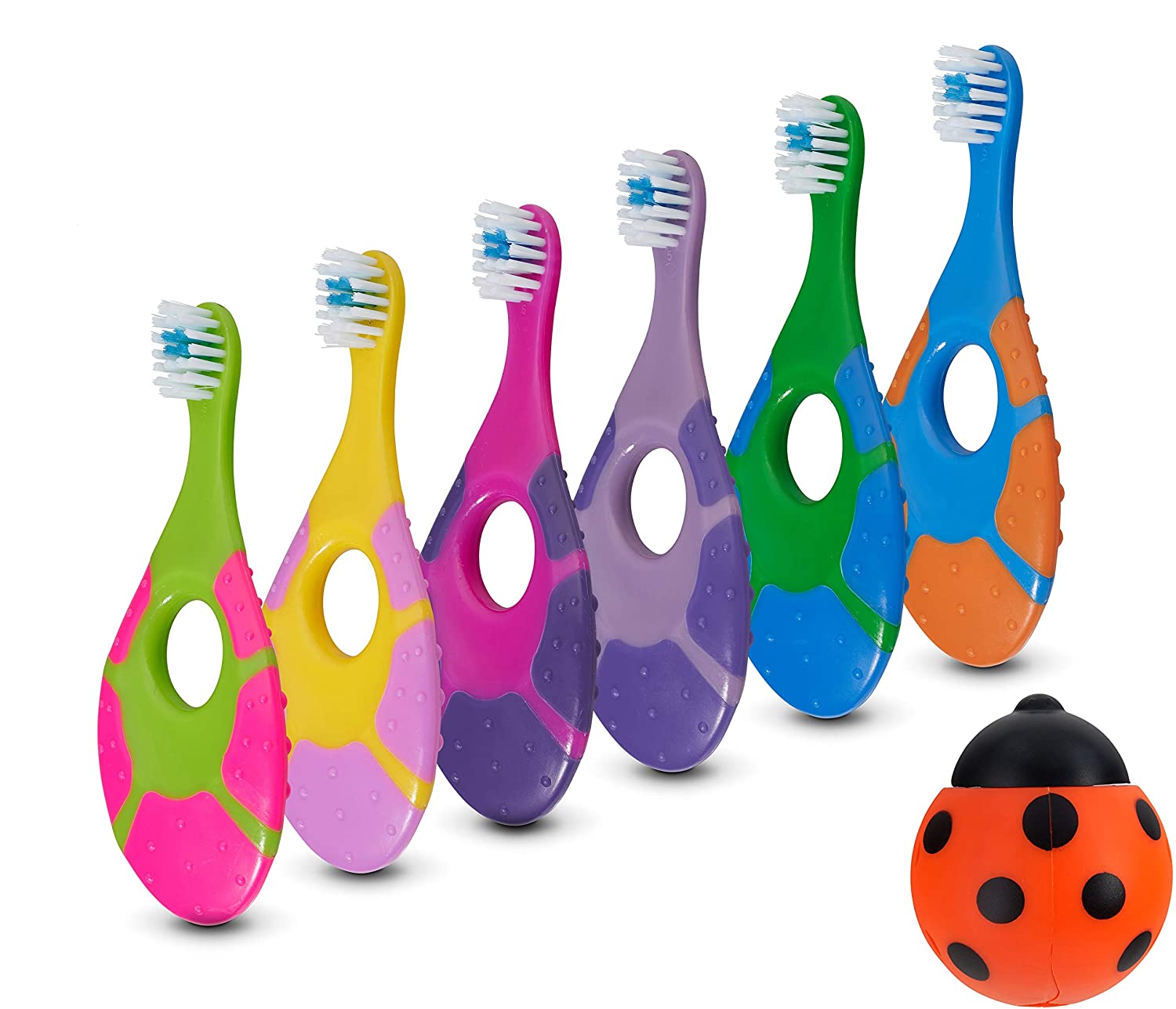 Baby Toothbrush, Soft Bristles, 6-Pack