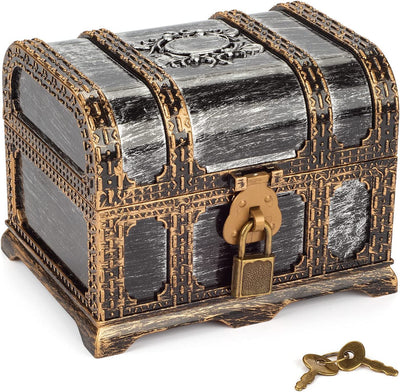 Classic Pirate Treasure Chest 5.75 x 5.16 x 4.76 inches