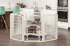 Dog Pen,62.99 x 62.99 x 34.25 inches white color