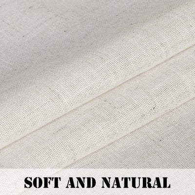 2 Ultra luxurious natural linen curtains