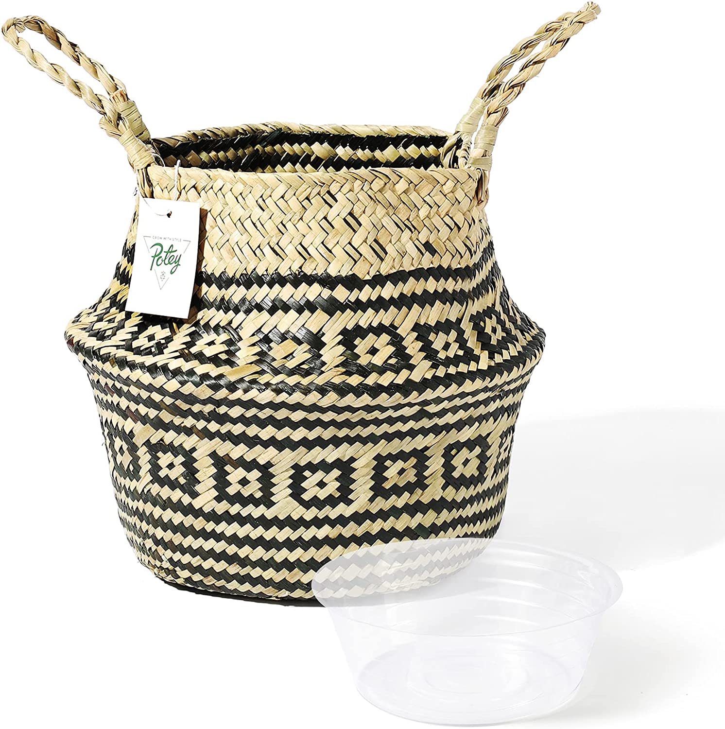 Seagrass Plant Basket - Hand Woven Belly