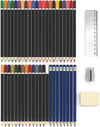 Colored Pencil Set - (47 Pieces) Watercolor Travel Case