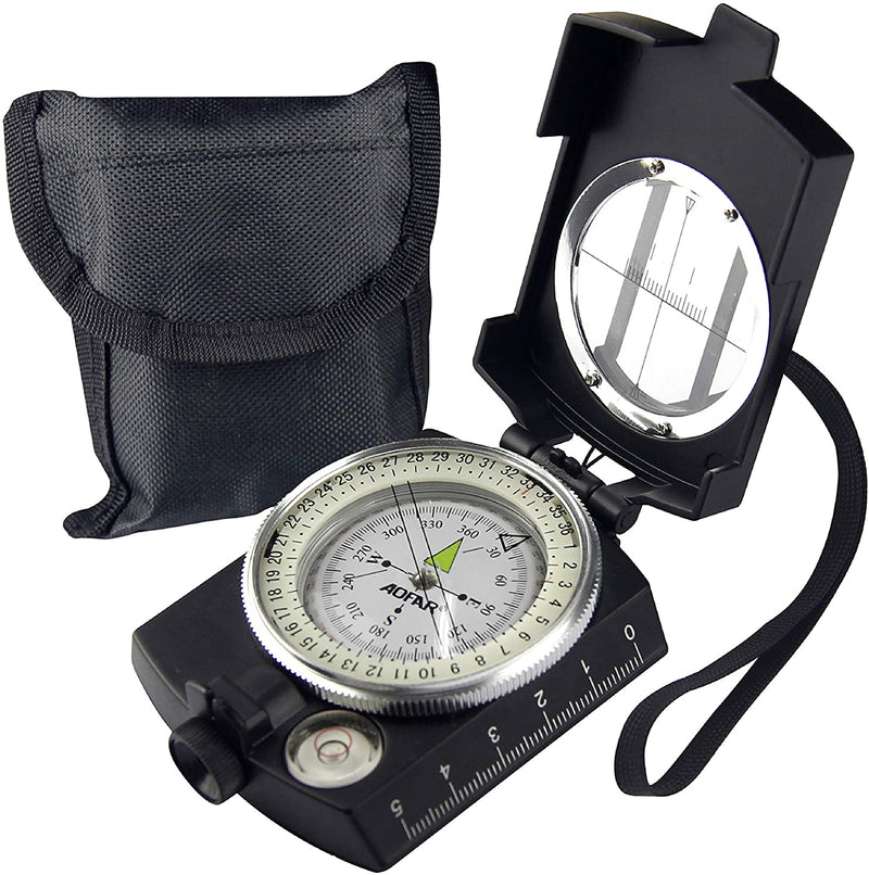 Military Compass, Waterproof and Shakeproof, black